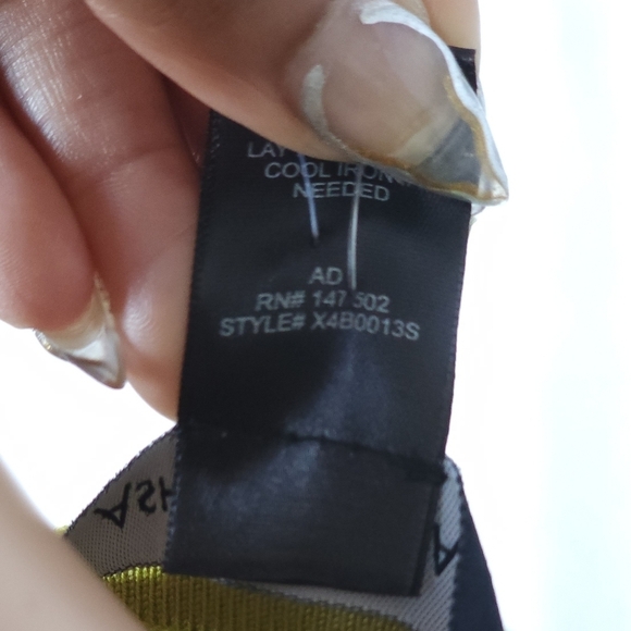 Embellished Mesh Paneled Knit Top - Picture 9 of 9